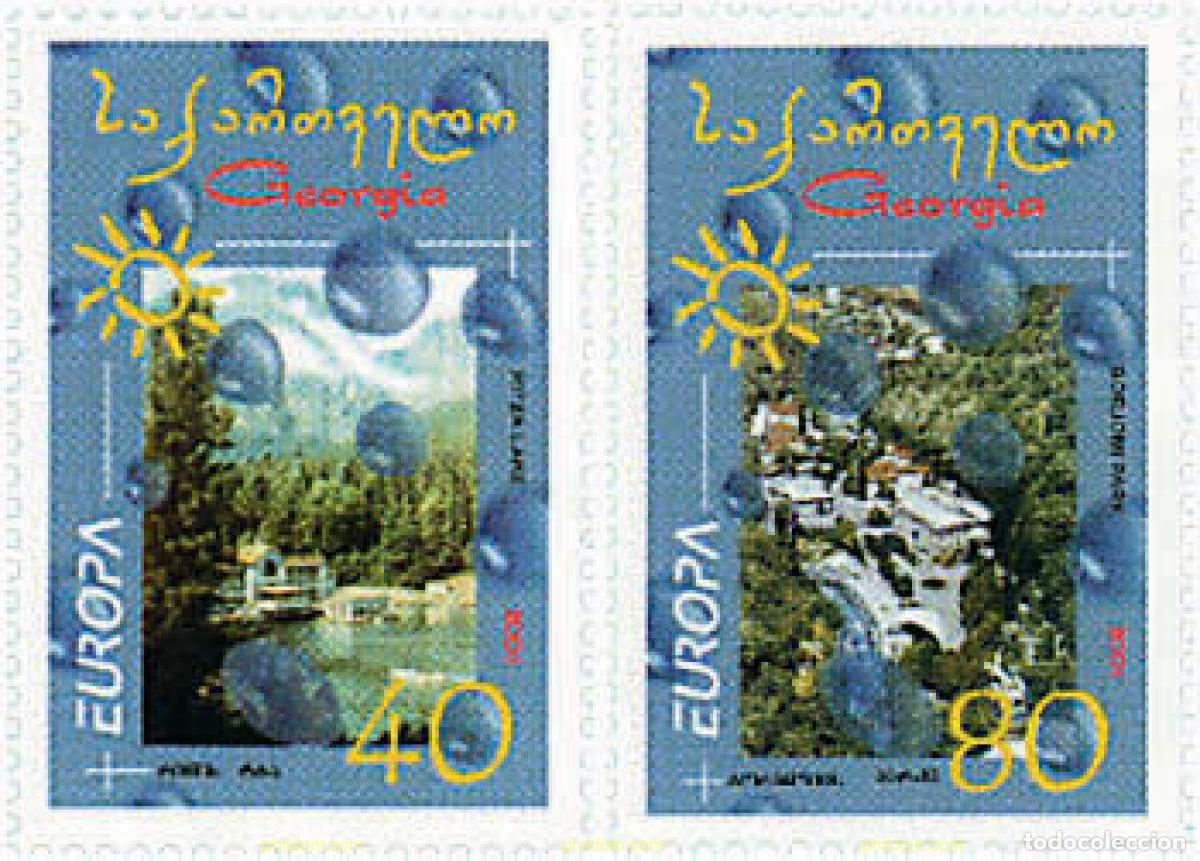 Sellos: 82721 MNH GEORGIA 2001 EUROPA CEPT. EL AGUA, RIQUEZA NATURAL