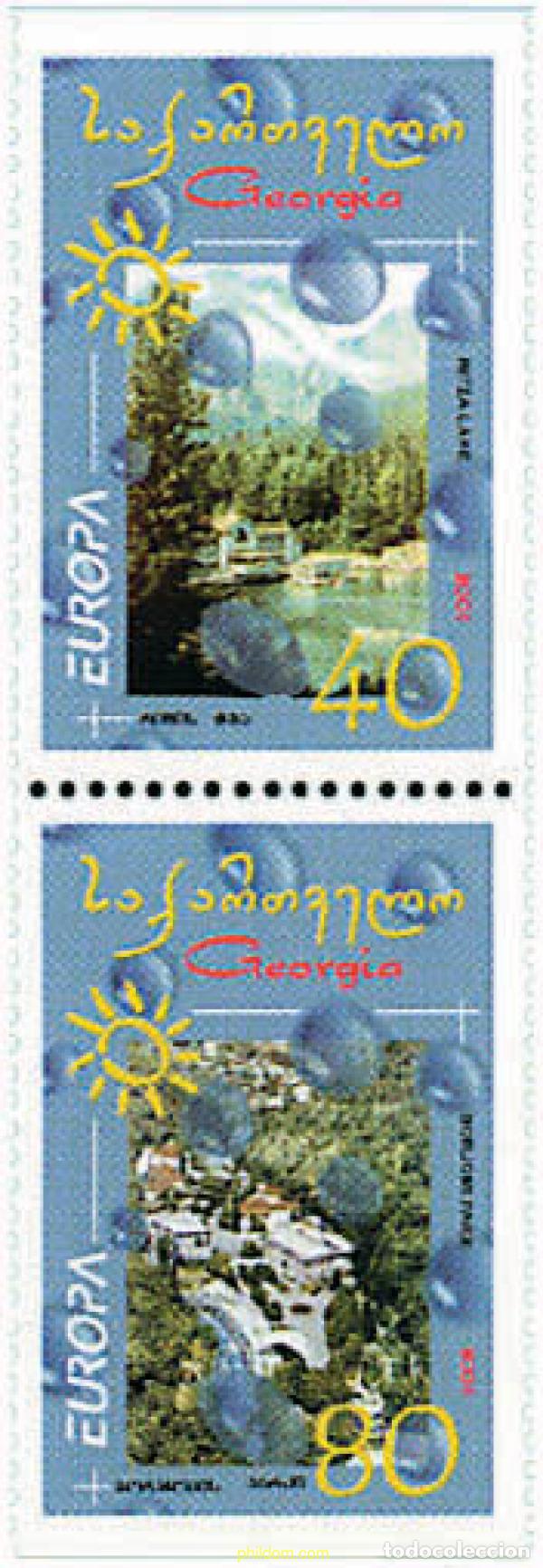 Sellos: 211261 MNH GEORGIA 2001 EUROPA CEPT. EL AGUA, RIQUEZA NATURAL