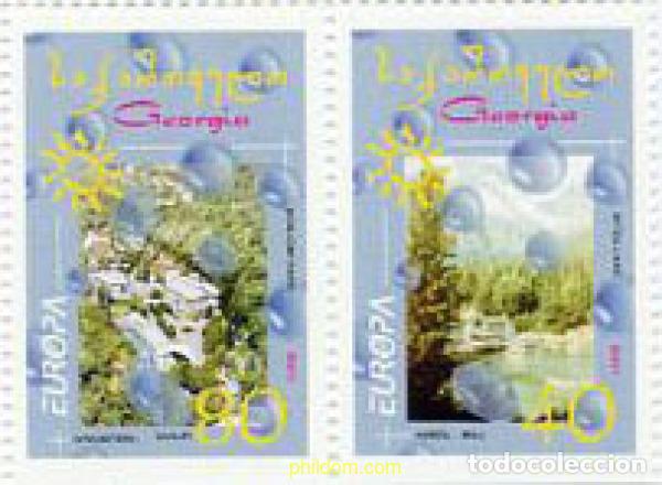 Sellos: 362713 MNH GEORGIA 2001 EUROPA CEPT. EL AGUA, RIQUEZA NATURAL