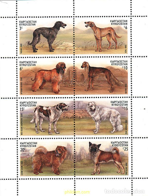 Sellos: 314383 MNH KIRGUIZISTAN 2000 PERROS