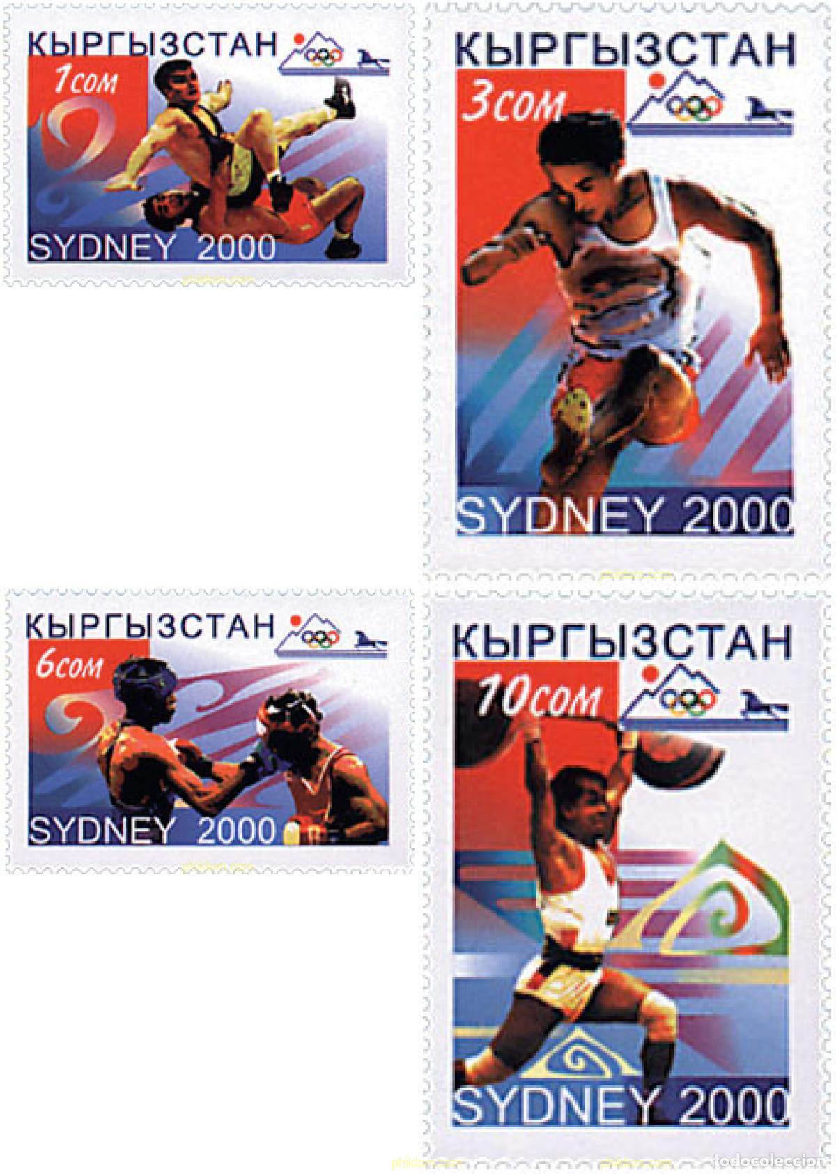 Sellos: 87083 MNH KIRGUIZISTAN 2000 27 JUEGOS OLIMPICOS VERANO SYDNEY 2000