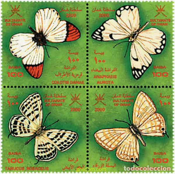 Sellos: 5510 MNH OMAN 2000 MARIPOSAS