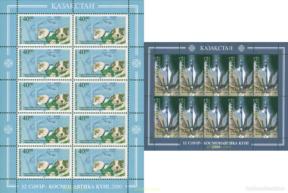 Sellos: 100557 MNH KAZAJSTAN 2001 DIA DEL ESPACIO