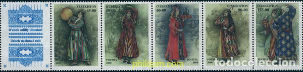 Sellos: 4672 MNH UZBEKISTAN 2001 TRAJES TIPICOS