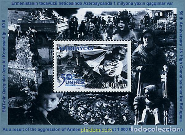 Sellos: 86986 MNH AZERBAIYAN 2001 50 ANIVERSARIO DEL ACNUR
