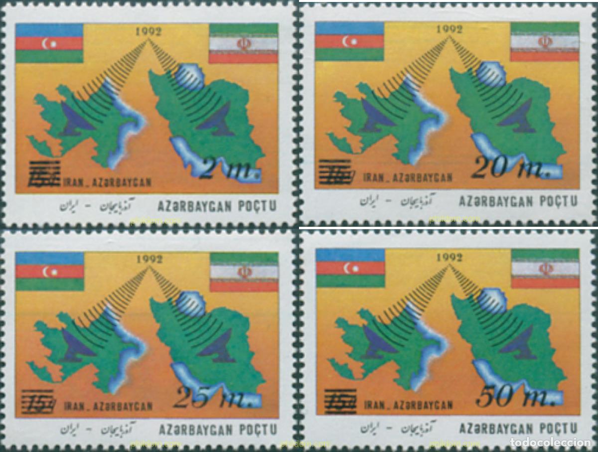 Sellos: 203481 MNH AZERBAIYAN 1994 SELLO DE 1993 SOBRECARGADO