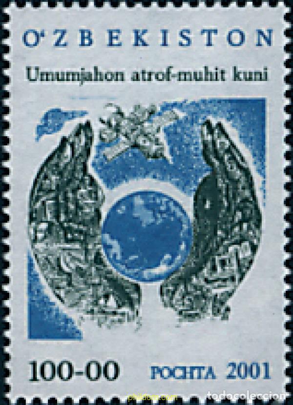Sellos: 87103 MNH UZBEKISTAN 2001 DIA INTERNACIONAL DEL MEDIO AMBIENTE