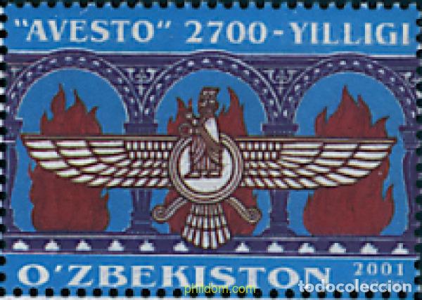 Sellos: 87100 MNH UZBEKISTAN 2001 2700 ANIVERSARIO DE AVESTO