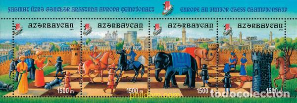 Sellos: 113585 MNH AZERBAIYAN 2002 CAMPEONATO EUROPEO JUNIOR DE AJEDREZ