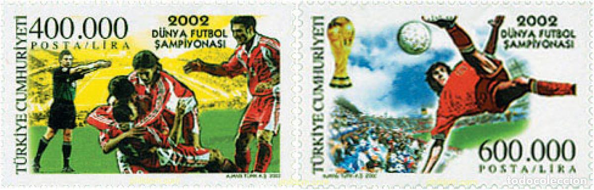 Selos: 98554 MNH TURQUIA 2002 COPA DEL MUNDO DE FUTBOL. COREA DEL SUR Y JAPON-02
