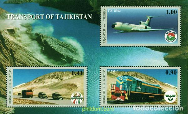 Sellos: 125336 MNH TAYIKISTAN 2001 TRANSPORTES DE TAJIKISTAN