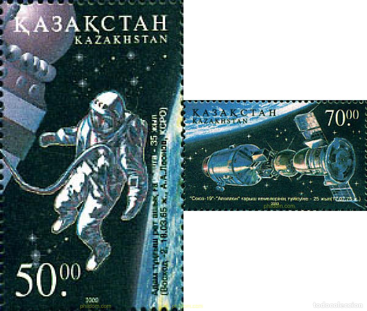 Sellos: 100570 MNH KAZAJSTAN 2001 DIA DEL ASTRONAUTA