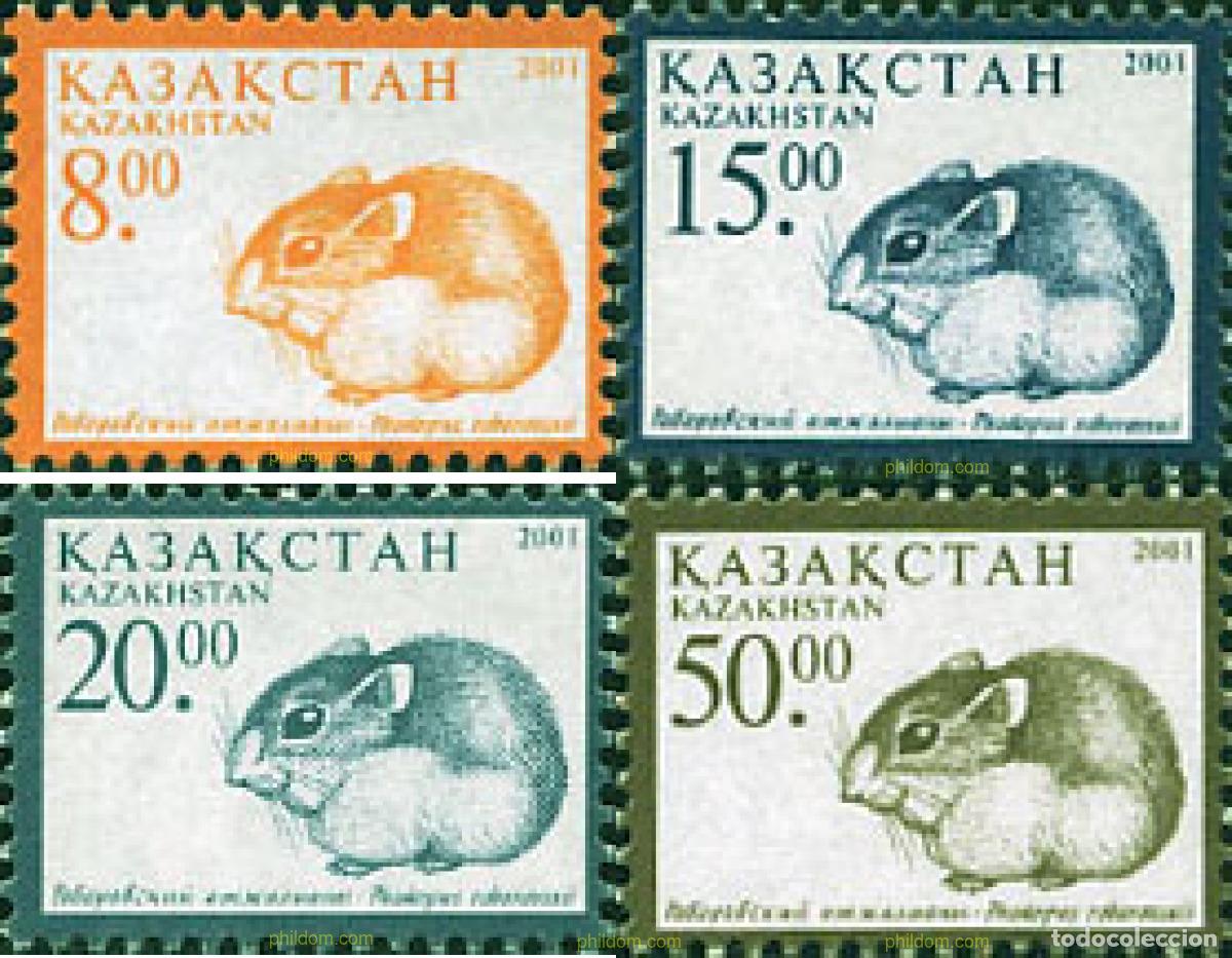 Sellos: 100561 MNH KAZAJSTAN 2001 RATONES.