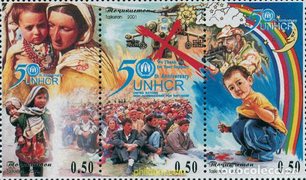 Sellos: 125320 MNH TAYIKISTAN 2002 50 ANIVERSARIO DE LA ACNUR