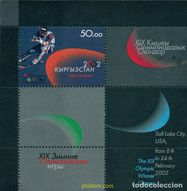 Sellos: 102032 MNH KIRGUIZISTAN 2002 19 JUEGOS OLIMPICOS INVIERNO. SALT LAKE CITY 2002
