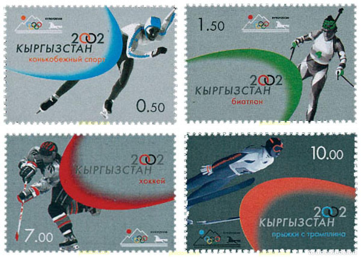 Sellos: 102031 MNH KIRGUIZISTAN 2002 19 JUEGOS OLIMPICOS INVIERNO. SALT LAKE CITY 2002