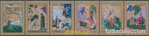 Sellos: 102119 MNH UZBEKISTAN 2001 500 ANIVERSARIO DE LA MUERTE DE ALISHER NAVOIY