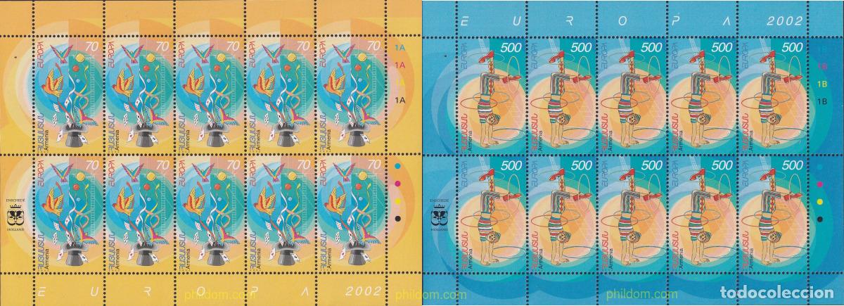 Sellos: 102475 MNH ARMENIA 2002 EUROPA CEPT. JUEGOS INFANTILES