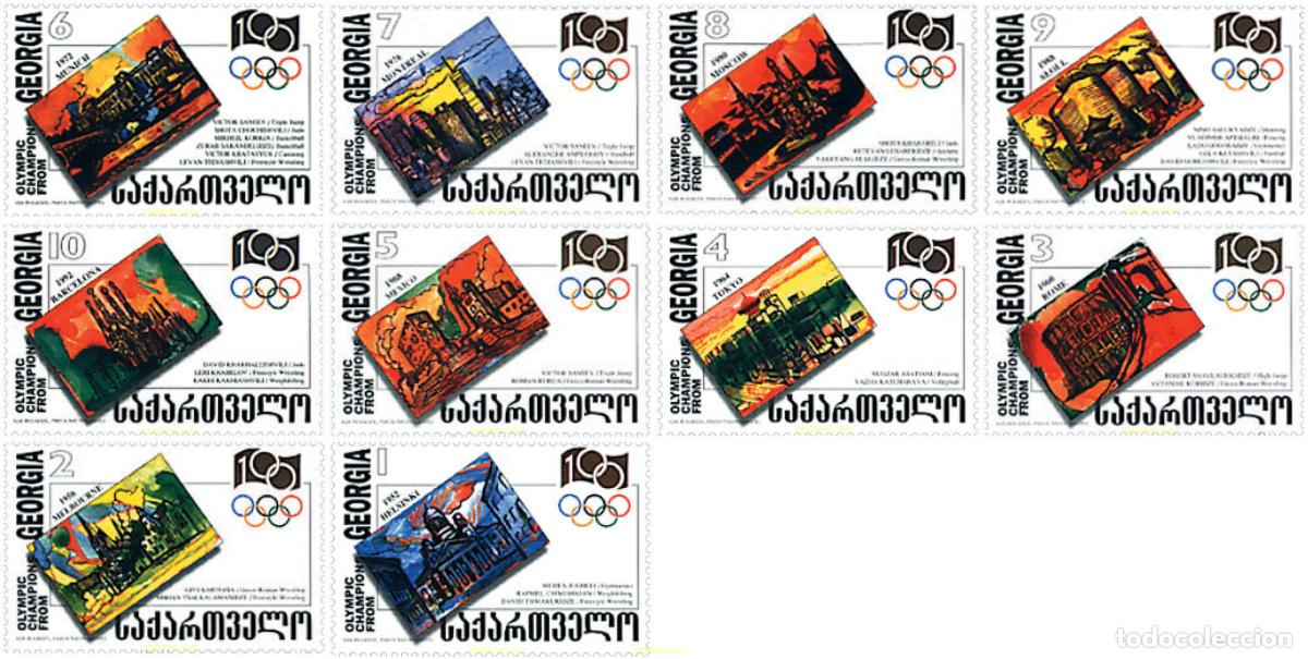 Sellos: 103312 MNH GEORGIA 1996 CENTENARIO DE LOS JUEGOS OLIMPICOS