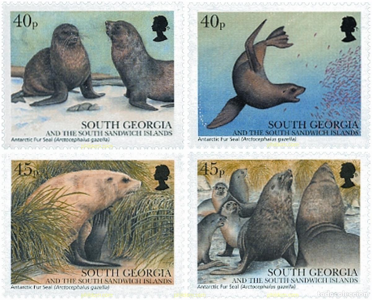 Sellos: 103446 MNH GEORGIA SUR Y SANDWICH SUR 2002 FOCAS