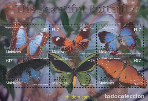 Sellos: 277562 MNH MALDIVAS 2002 LA PRECIOSA MARIPOSA