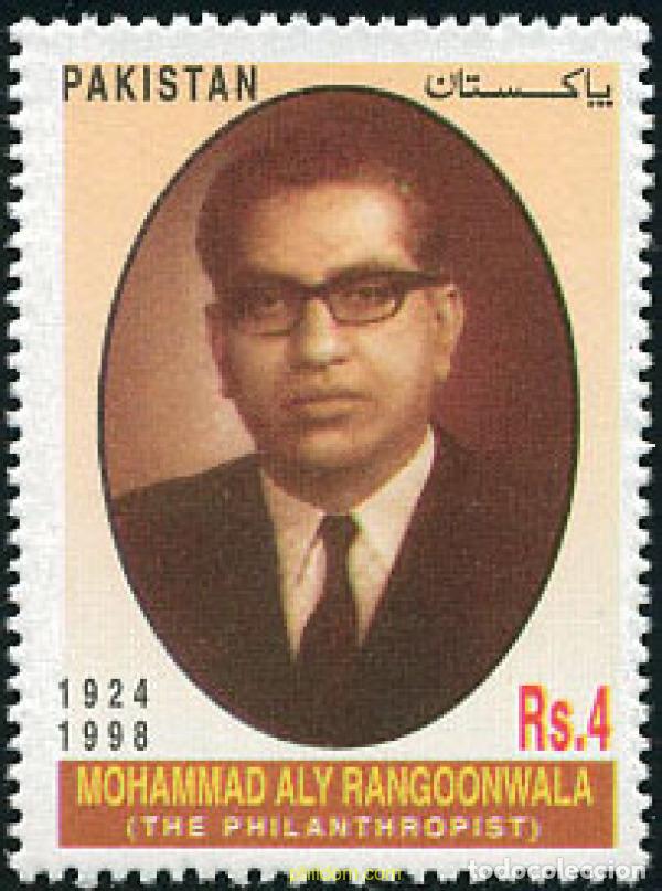 Sellos: 138724 MNH PAKISTAN 2002 HOMENAJE A MOHAMMAD ALY RANGOONWALA