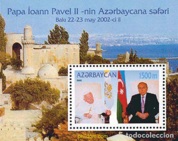 Sellos: 113583 MNH AZERBAIYAN 2002 VISITA DE SS EL PAPA JUAN PABLO II