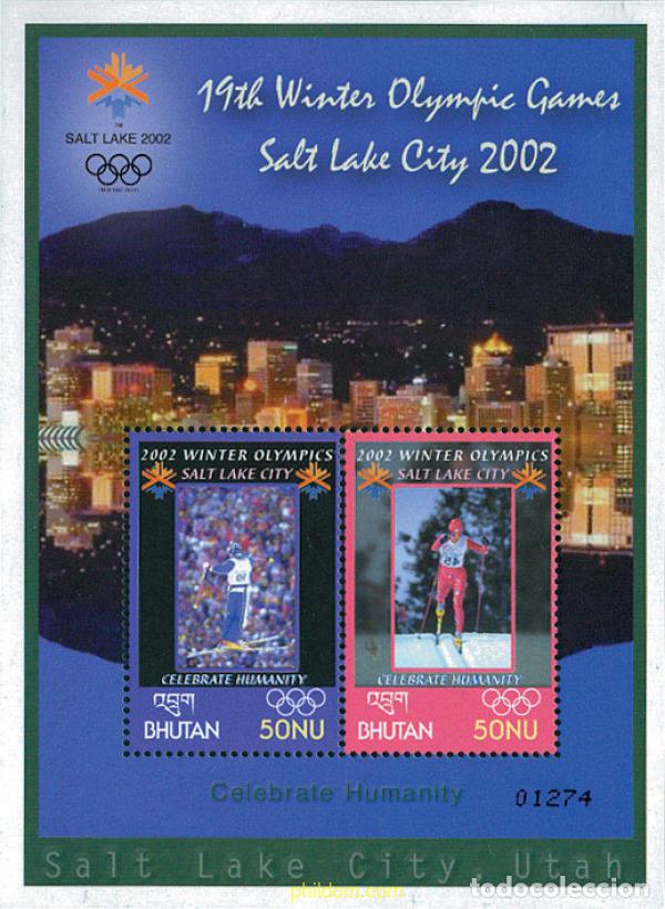 Sellos: 138700 MNH BHUTAN 2002 19 JUEGOS OLIMPICOS INVIERNO. SALT LAKE CITY 2002