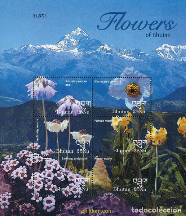 Sellos: 276319 MNH BHUTAN 2002 FLORES DE BHUTAN