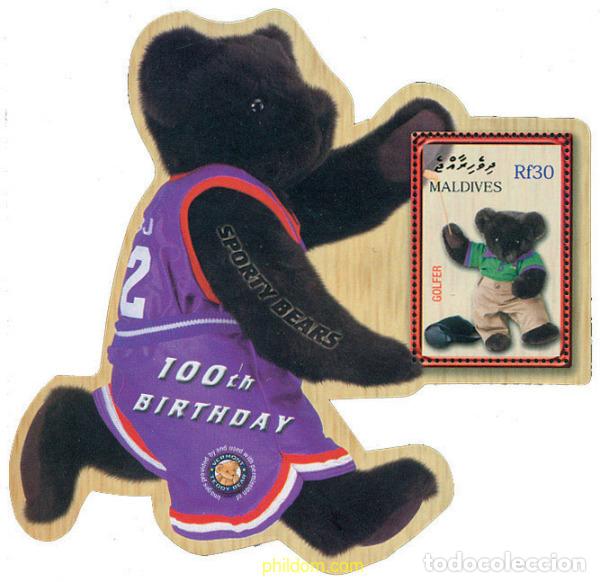 Sellos: 368661 MNH MALDIVAS 2002 CENTENARIO DEL OSITO DE PELUCHE