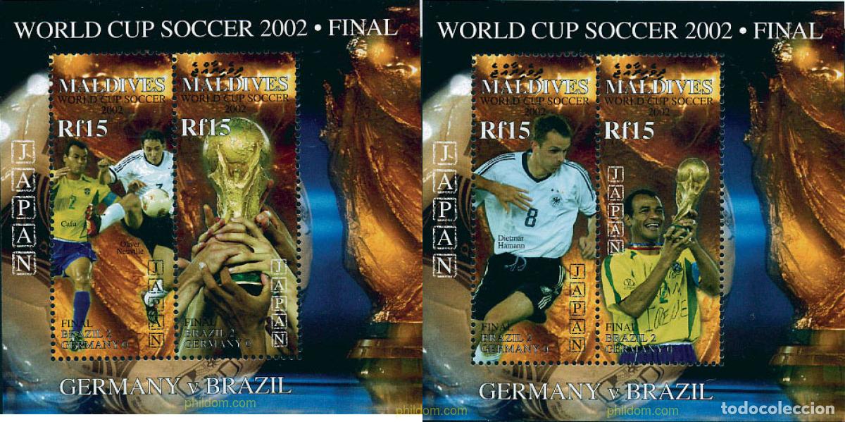 Sellos: 574284 MNH MALDIVAS 2002 COPA DEL MUNDO DE FUTBOL. COREA DEL SUR Y JAPON-02