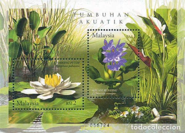 Sellos: 121689 MNH MALASIA 2002 PLANTAS ACUATICAS