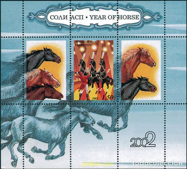 Sellos: 121720 MNH TAYIKISTAN 2002 HIPICA