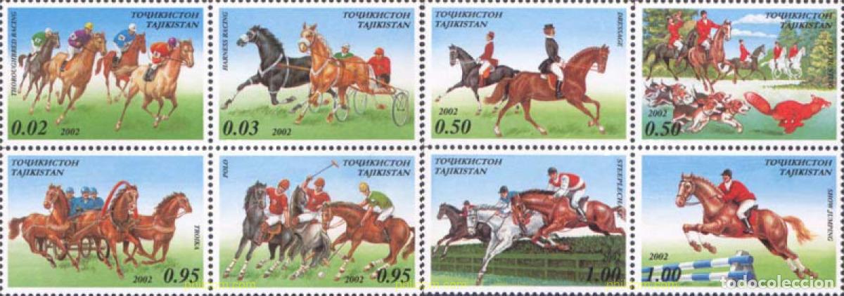 Sellos: 121719 MNH TAYIKISTAN 2002 HIPICA