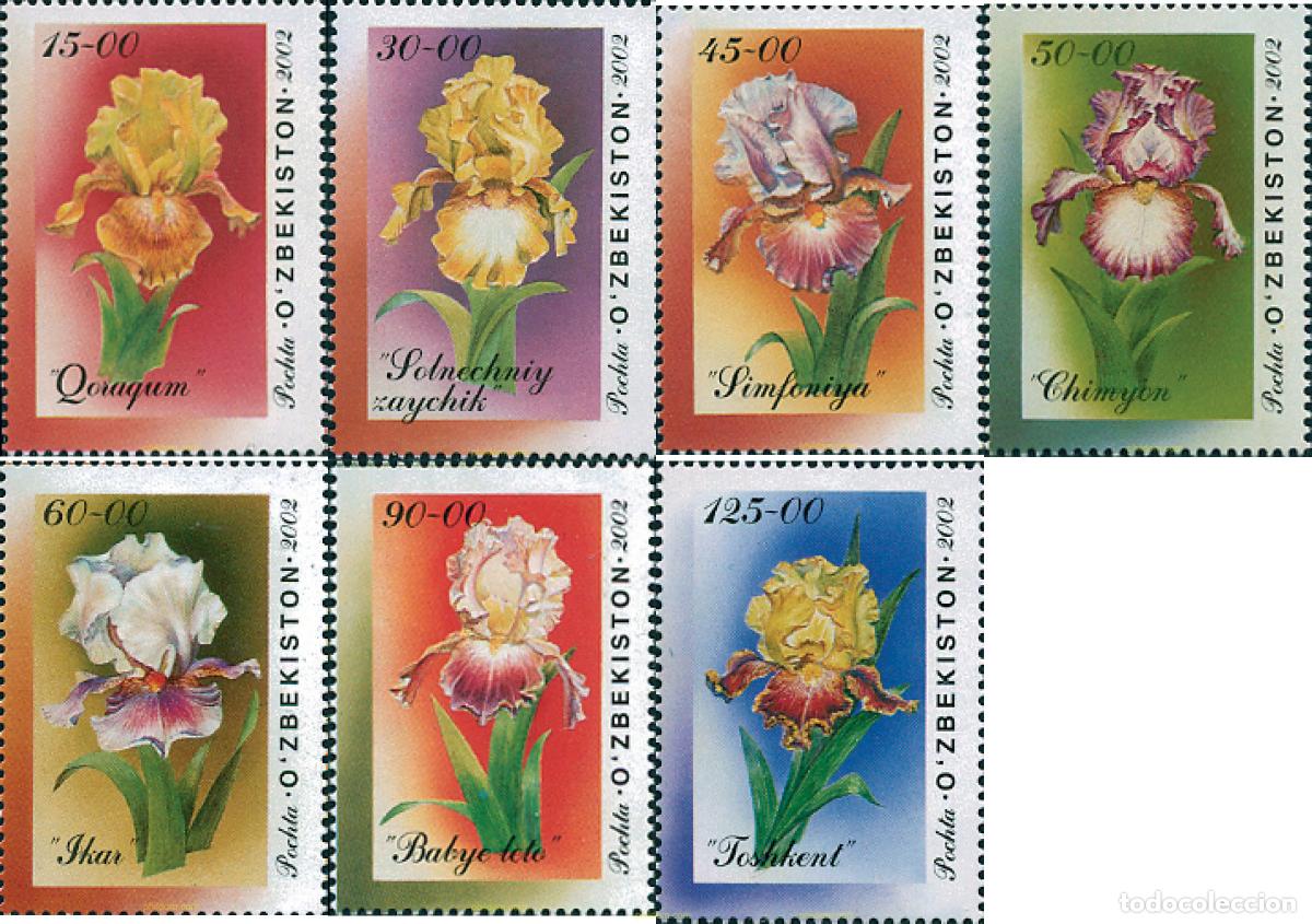 Sellos: 122567 MNH UZBEKISTAN 2002 FLORES
