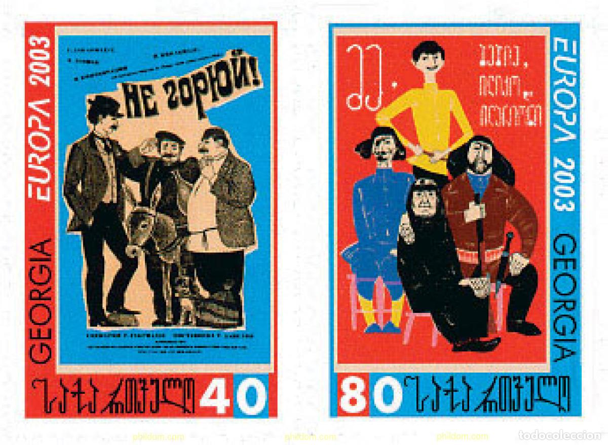 Sellos: 124913 MNH GEORGIA 2003 EUROPA CEPT. ARTE DEL CARTEL