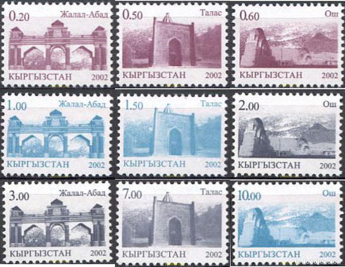 Sellos: 127670 MNH KIRGUIZISTAN 2002 CIUDADES