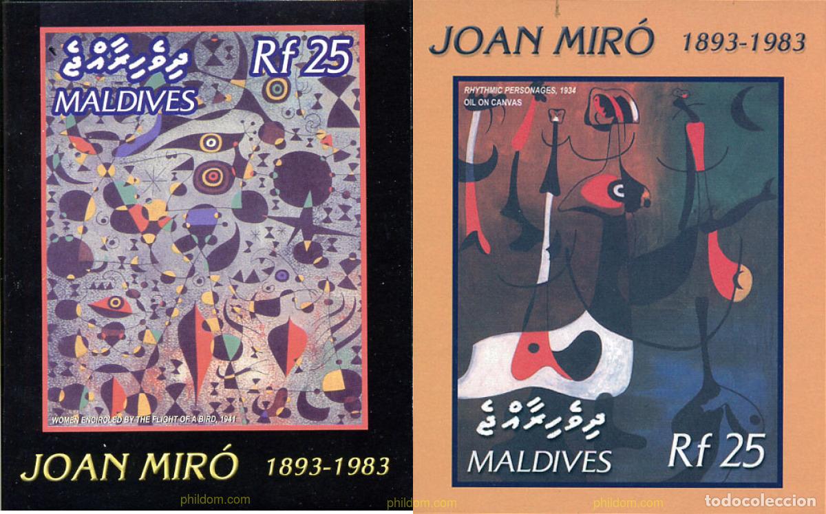 Sellos: 128068 MNH MALDIVAS 2003 HOMENAJE A JOAN MIRO