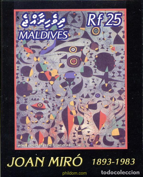 Sellos: 340999 MNH MALDIVAS 2003 HOMENAJE A JOAN MIRO