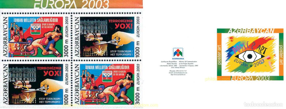 Sellos: 128591 MNH AZERBAIYAN 2003 EUROPA CEPT. ARTE DEL CARTEL