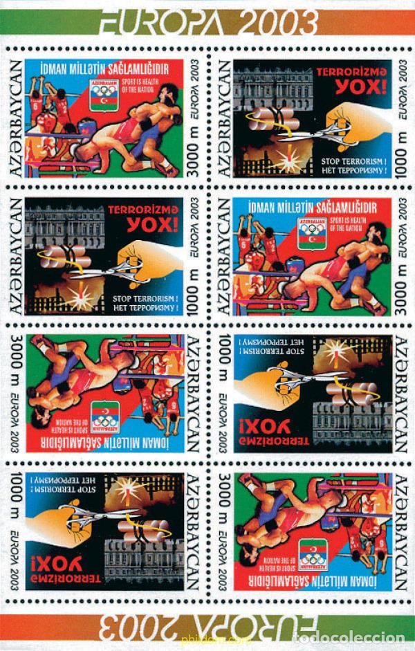 Sellos: 128593 MNH AZERBAIYAN 2003 EUROPA CEPT. ARTE DEL CARTEL