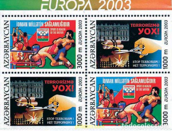 Sellos: 214743 MNH AZERBAIYAN 2003 EUROPA CEPT. ARTE DEL CARTEL