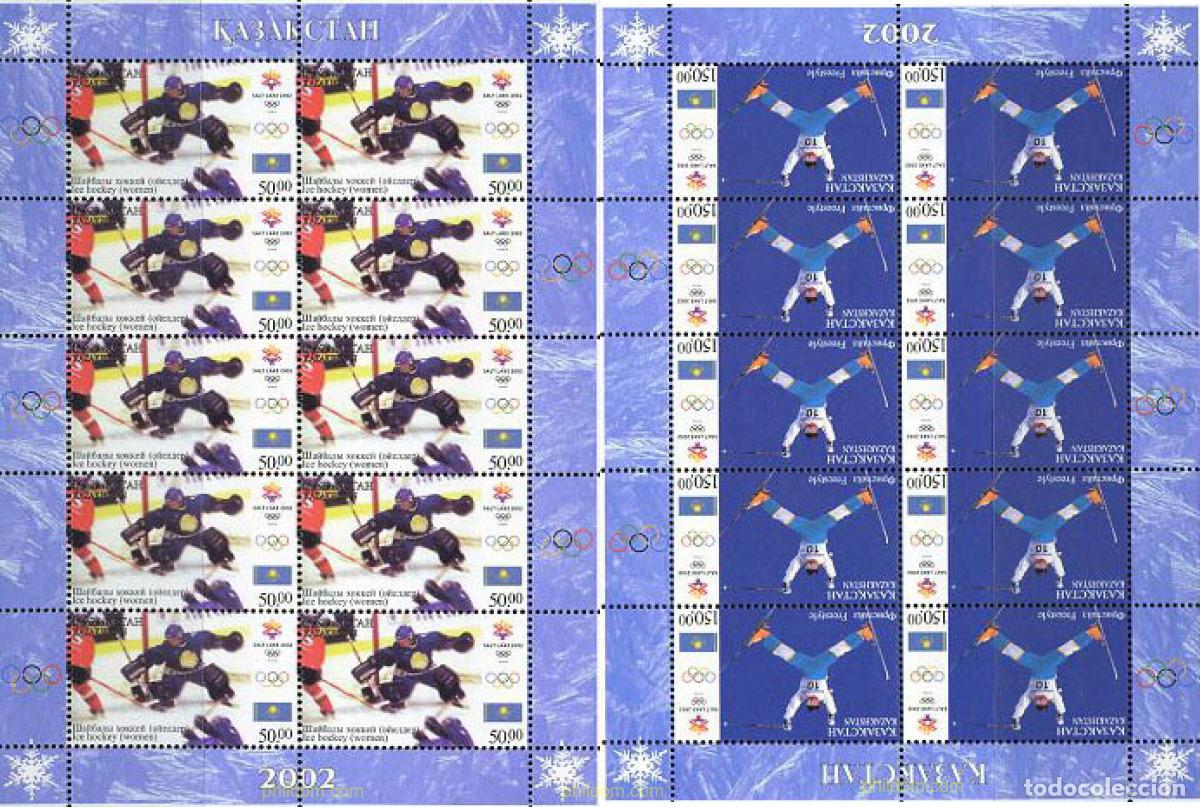 Sellos: 132609 MNH KAZAJSTAN 2002 19 JUEGOS OLIMPICOS INVIERNO. SALT LAKE CITY 2002
