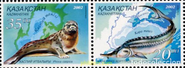 Sellos: 132629 MNH KAZAJSTAN 2002 FAUNA DEL MAR NEGRO