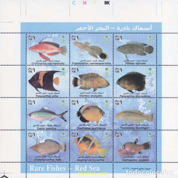 Sellos: 287007 MNH ARABIA SAUDITA 2003 PECES DEL MAR ROJO