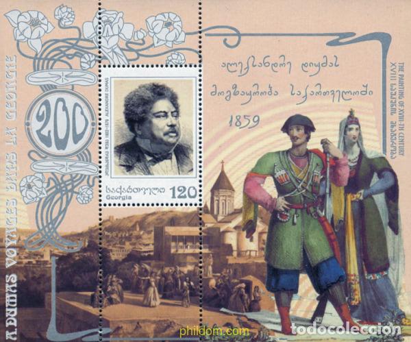Sellos: 137018 MNH GEORGIA 2002 200 ANIVERSARIO DEL NACIMIENTO DE ALEJANDRO DUMAS