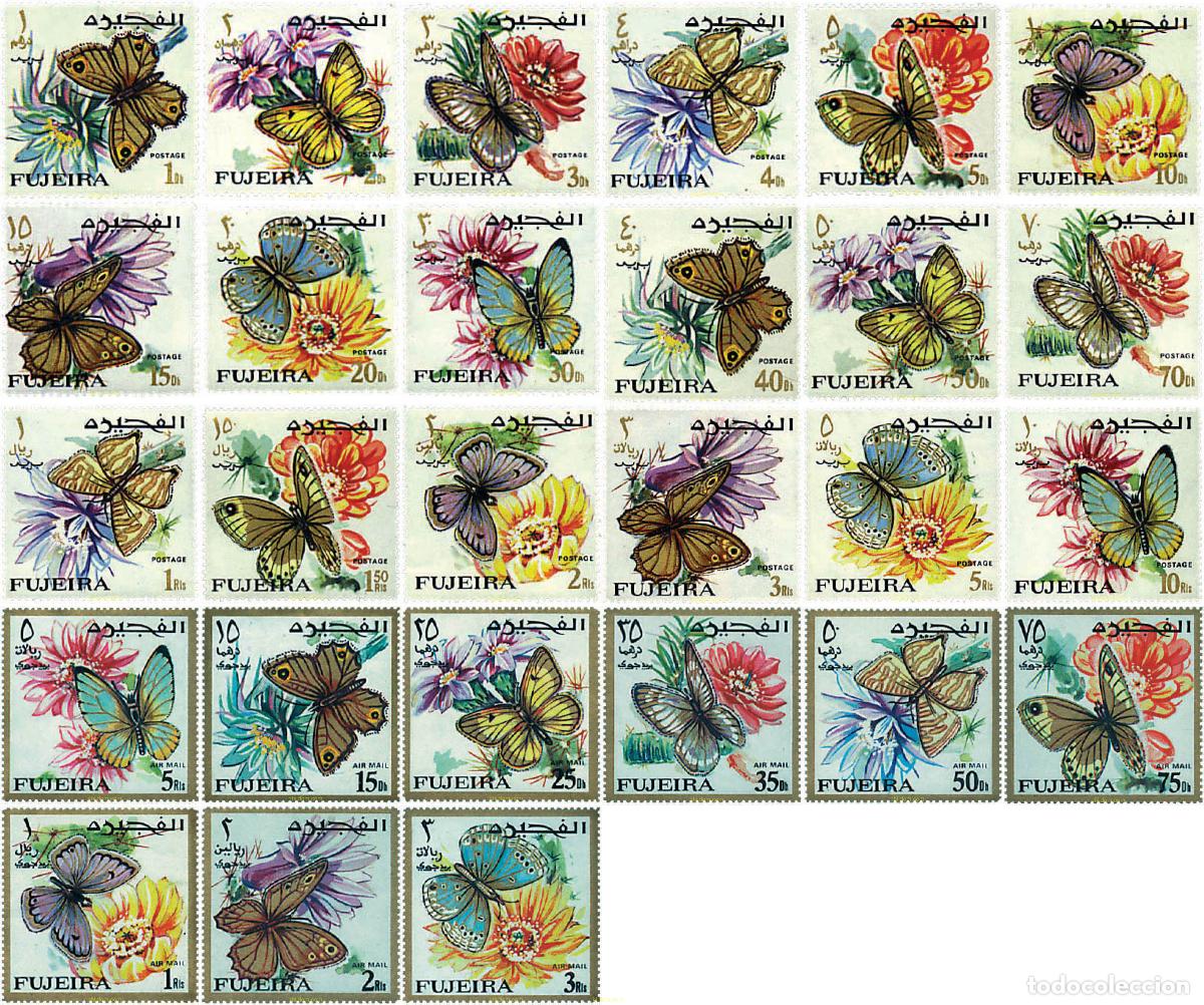 Sellos: 136870 MNH FUJEIRA 1967 MARIPOSA