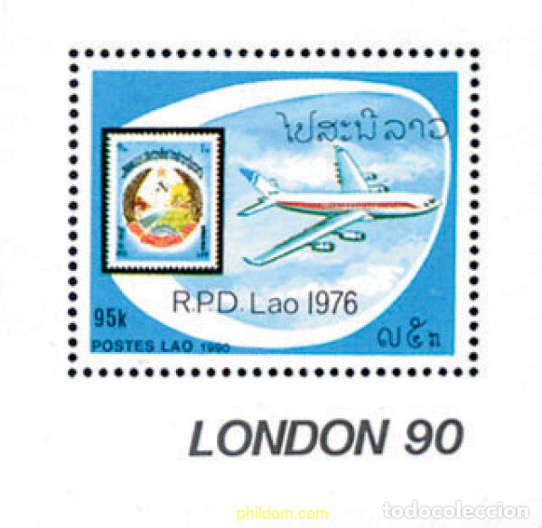 Sellos: 138438 MNH LAOS 1990 LONDON 90. EXPOSICION FILATELICA INTERNACIONAL