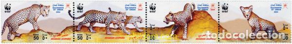 Selos: 139557 MNH OMAN 2004 WWF. LEOPARDO ARABE