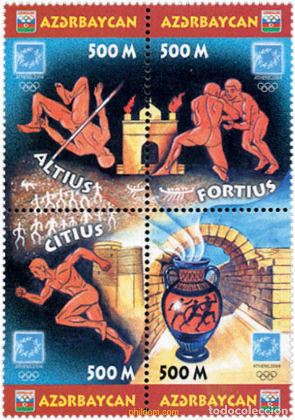 Sellos: 141798 MNH AZERBAIYAN 2004 28 JUEGOS OLIMPICOS DE VERANO ATENAS 2004